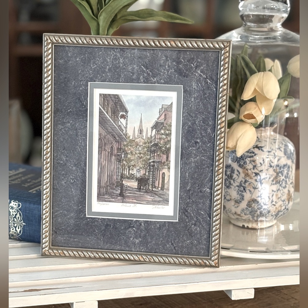 Linda Wheeler Cityscape Signed Art Picture. New Orleans Numbered 495/2000